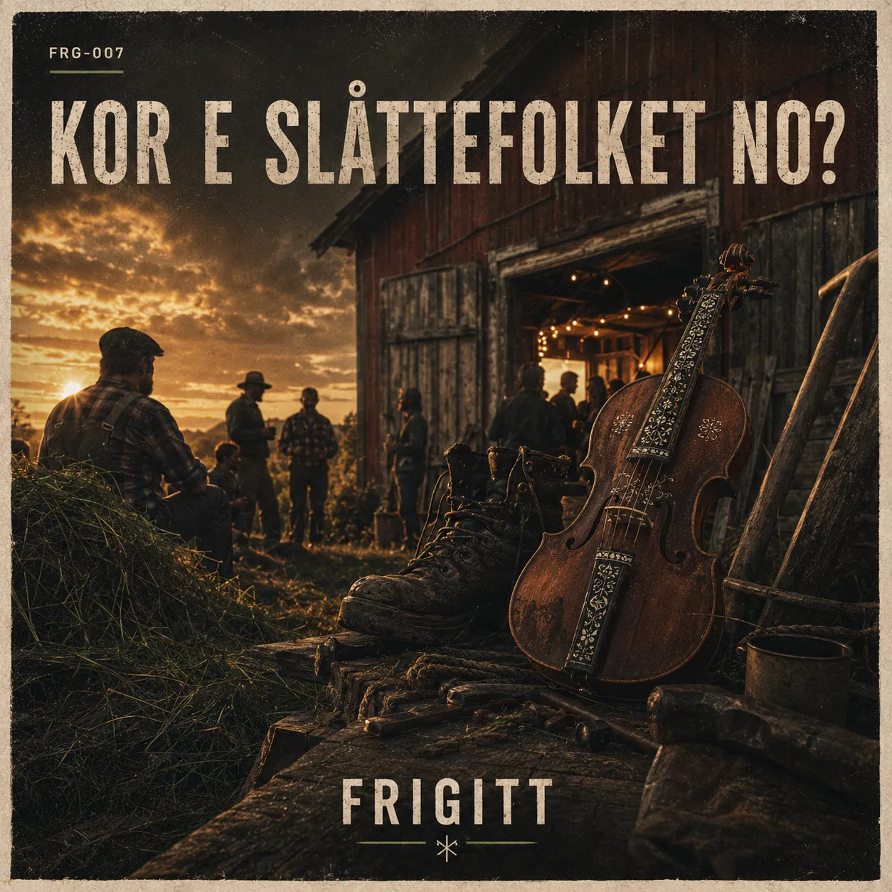 Omslag til Kor E Slåttefolket No? av Frigitt