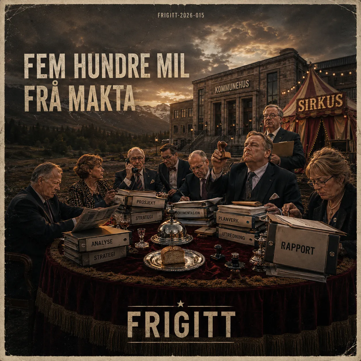 Omslag til Fem Hundre Mil Frå Makta av Frigitt